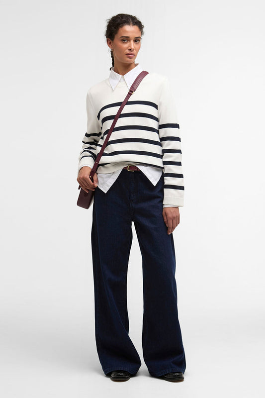 Fern Striped Crew Neck Jumper