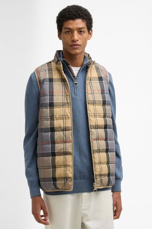 Reversible Tartan Puffer Gilet