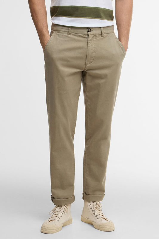 Washed Stretch Tailored Trousers