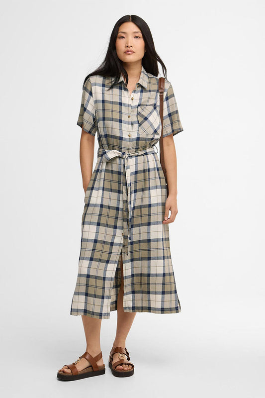 Fern Tartan Midi Dress