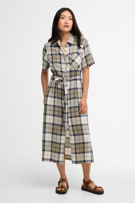 Fern Tartan Midi Dress