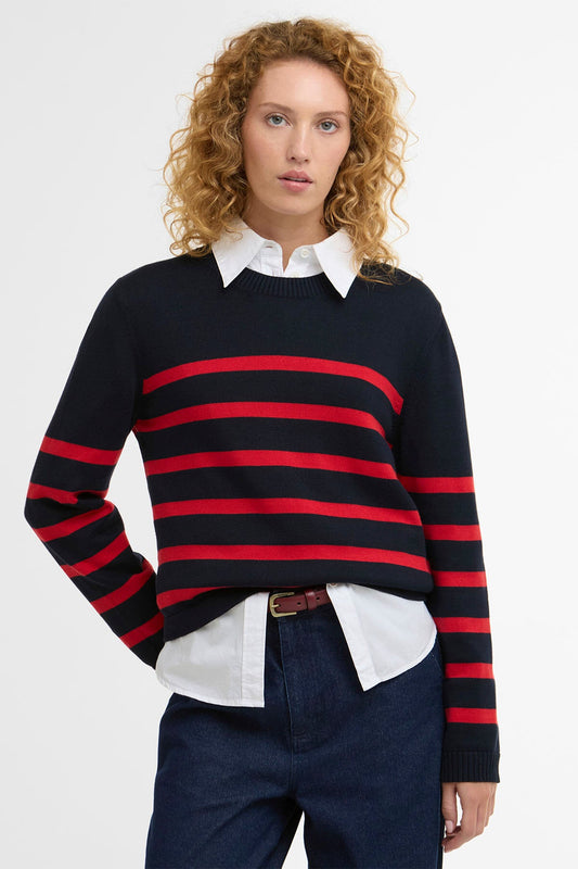 Fern Striped Crew Neck Jumper