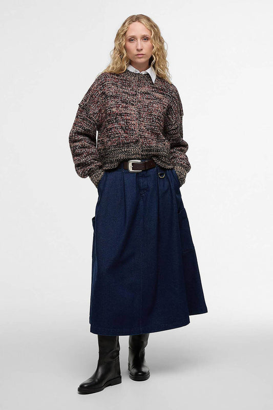 Saima Denim Midi Skirt