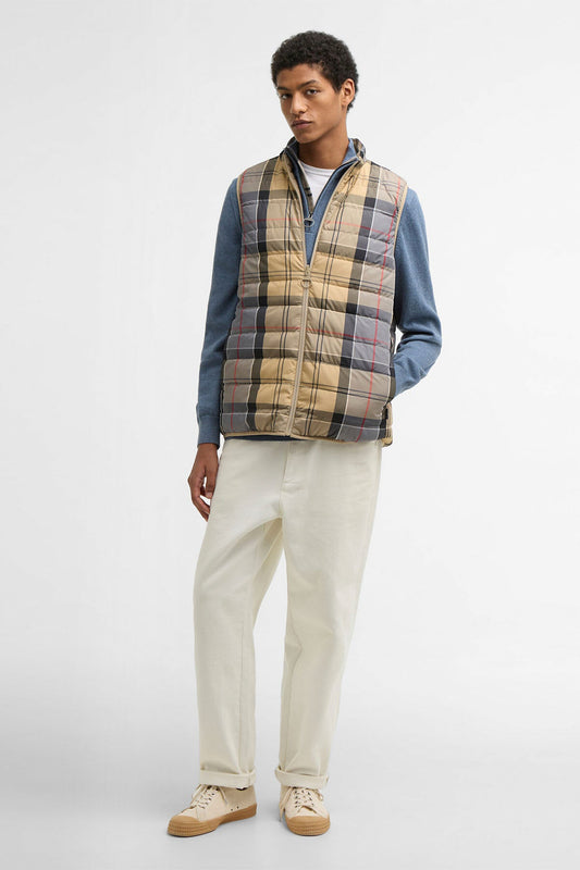 Reversible Tartan Puffer Gilet