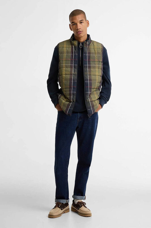 Reversible Tartan Puffer Gilet
